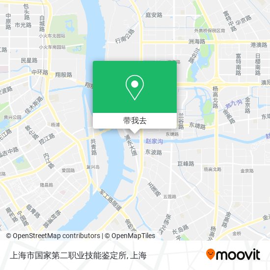 上海市国家第二职业技能鉴定所地图