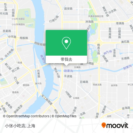 小张小吃店地图
