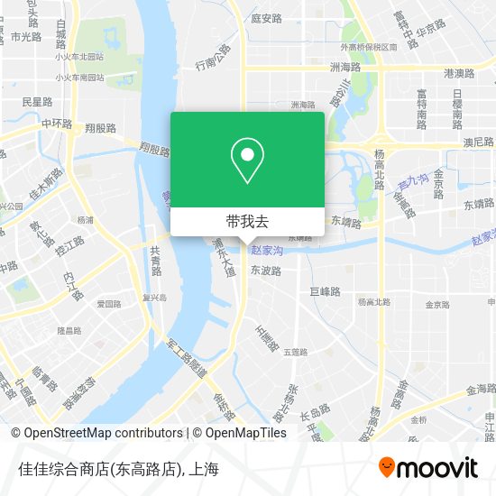 佳佳综合商店(东高路店)地图