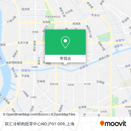 双汇冷鲜肉批零中心NO.沪01-009地图