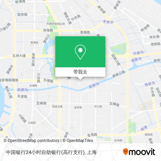 中国银行24小时自助银行(高行支行)地图