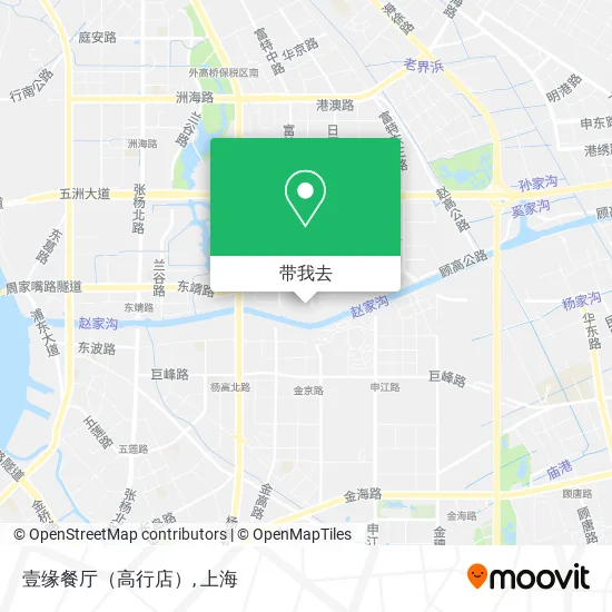 壹缘餐厅（高行店）地图