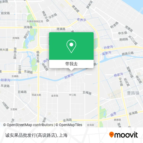 诚实果品批发行(高设路店)地图