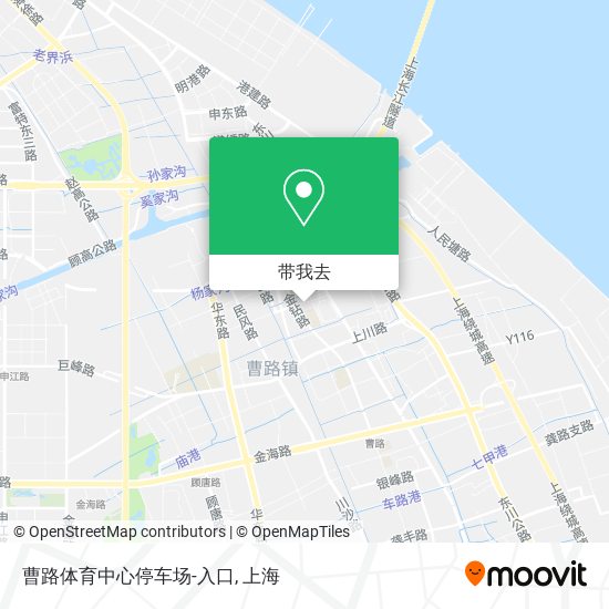 曹路体育中心停车场-入口地图