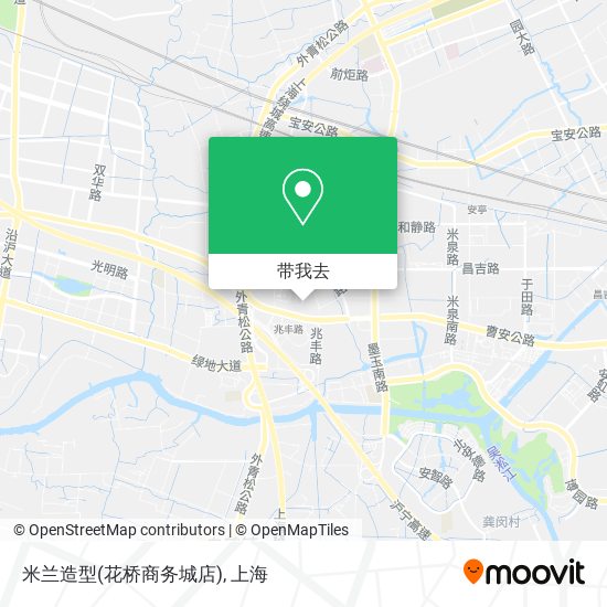 米兰造型(花桥商务城店)地图