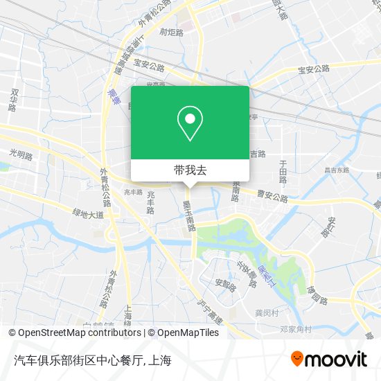 汽车俱乐部街区中心餐厅地图