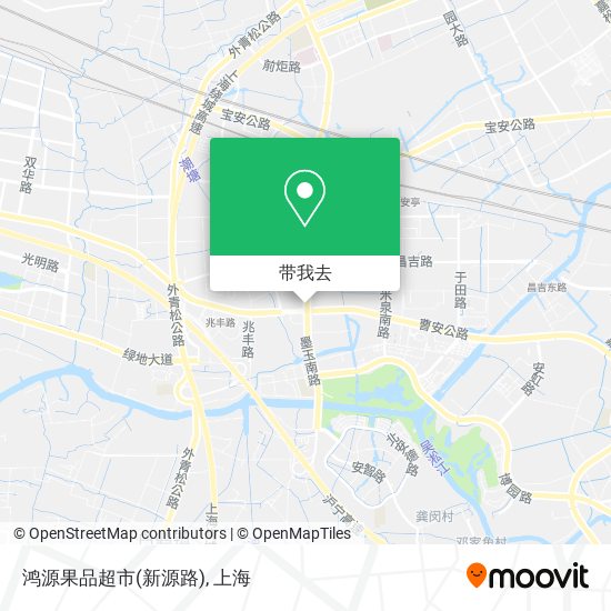 鸿源果品超市(新源路)地图