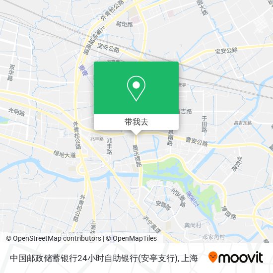 中国邮政储蓄银行24小时自助银行(安亭支行)地图