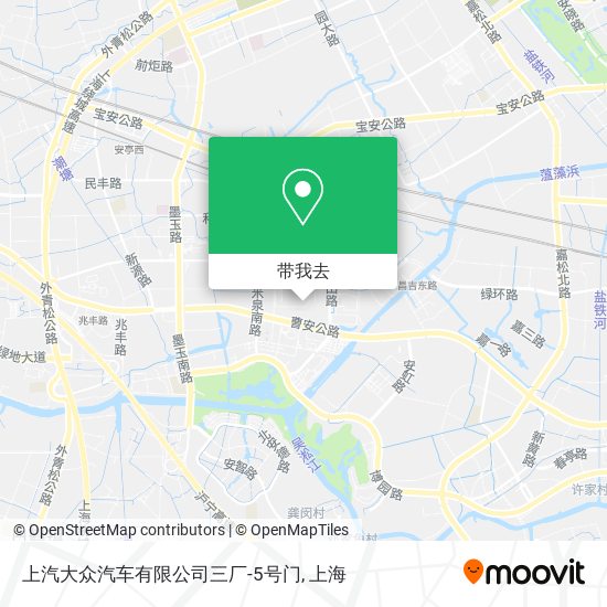 上汽大众汽车有限公司三厂-5号门地图