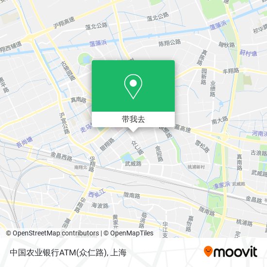 中国农业银行ATM(众仁路)地图