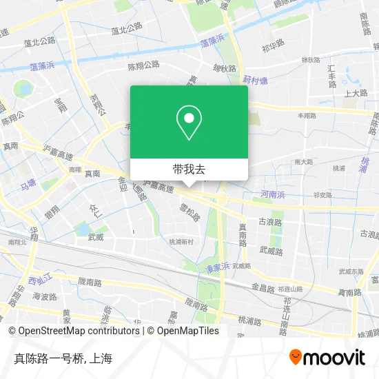 真陈路一号桥地图