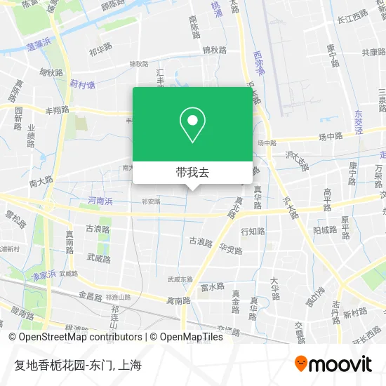 复地香栀花园-东门地图