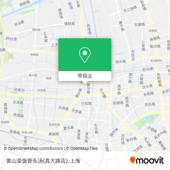 黄山菜饭骨头汤(真大路店)地图