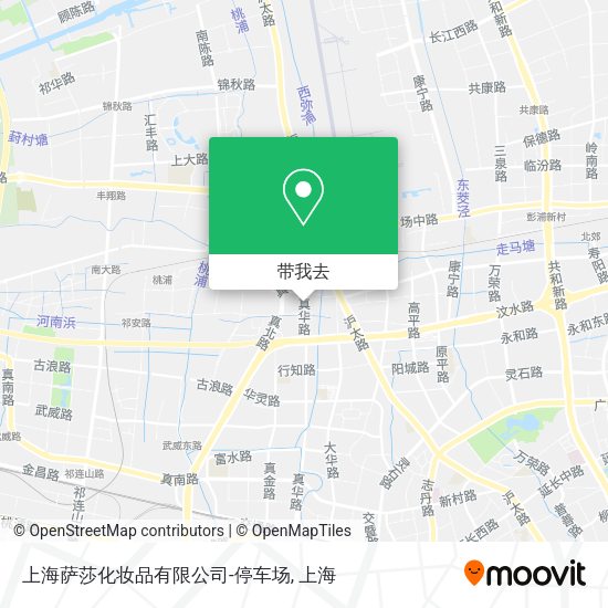 上海萨莎化妆品有限公司-停车场地图