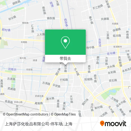 上海萨莎化妆品有限公司-停车场地图