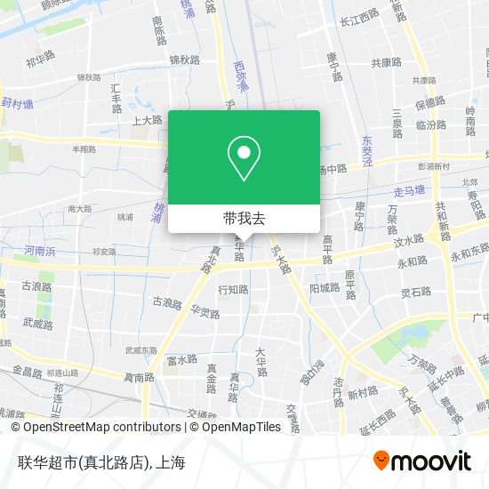 联华超市(真北路店)地图