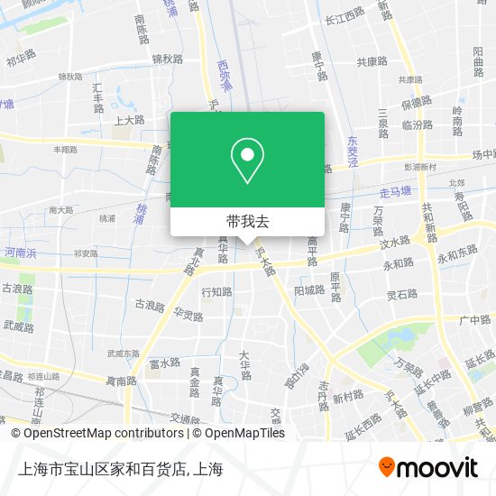 上海市宝山区家和百货店地图