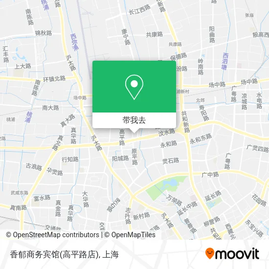 香郁商务宾馆(高平路店)地图