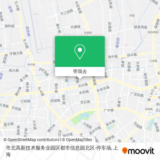 市北高新技术服务业园区都市信息园北区-停车场地图