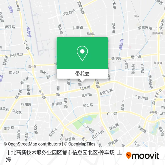 市北高新技术服务业园区都市信息园北区-停车场地图