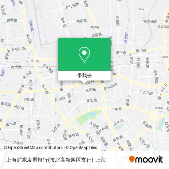 上海浦东发展银行(市北高新园区支行)地图