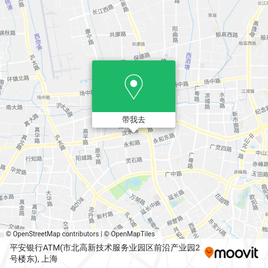 平安银行ATM(市北高新技术服务业园区前沿产业园2号楼东)地图