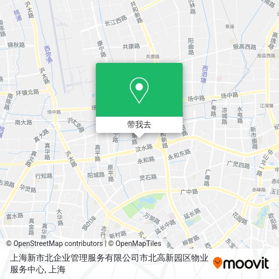 上海新市北企业管理服务有限公司市北高新园区物业服务中心地图