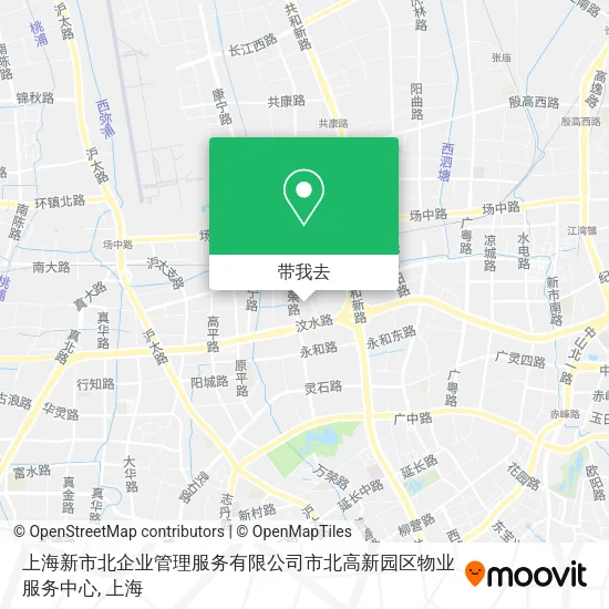 上海新市北企业管理服务有限公司市北高新园区物业服务中心地图
