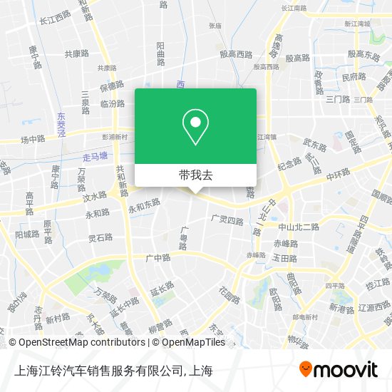 上海江铃汽车销售服务有限公司地图