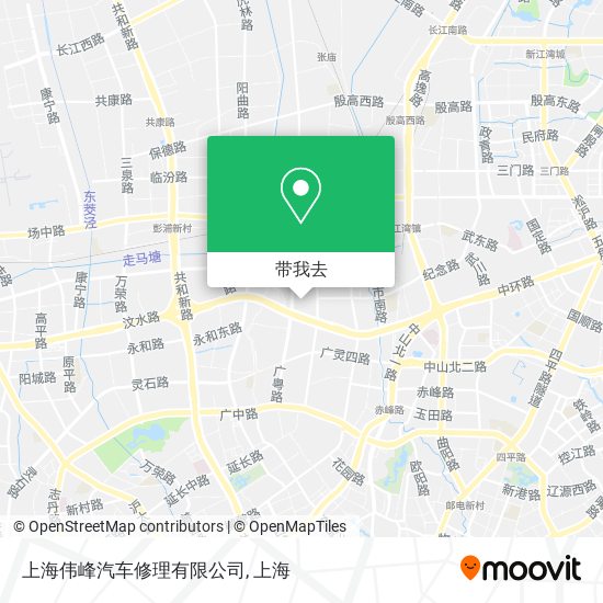 上海伟峰汽车修理有限公司地图