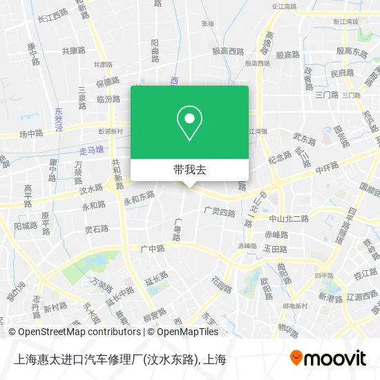 上海惠太进口汽车修理厂(汶水东路)地图