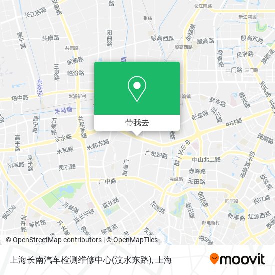 上海长南汽车检测维修中心(汶水东路)地图