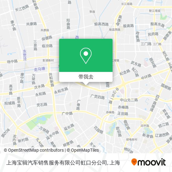 上海宝辑汽车销售服务有限公司虹口分公司地图