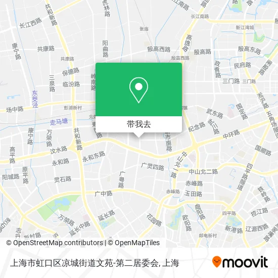 上海市虹口区凉城街道文苑-第二居委会地图