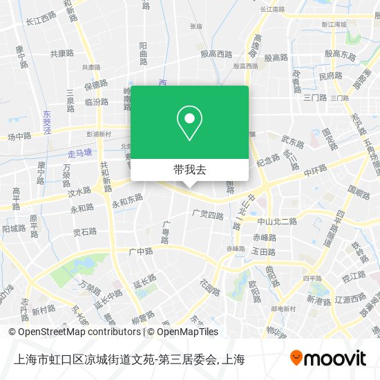上海市虹口区凉城街道文苑-第三居委会地图
