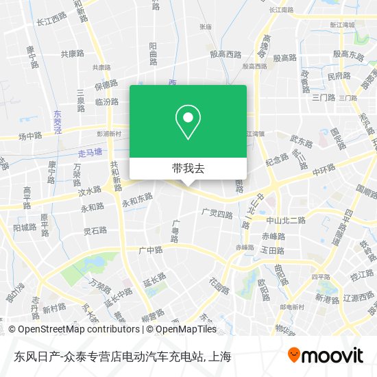 东风日产-众泰专营店电动汽车充电站地图