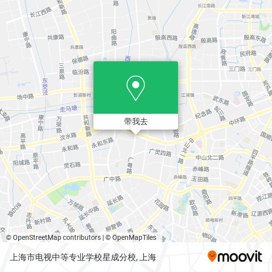上海市电视中等专业学校星成分校地图