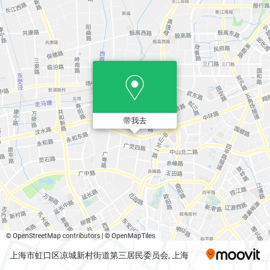 上海市虹口区凉城新村街道第三居民委员会地图