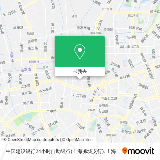 中国建设银行24小时自助银行(上海凉城支行)地图