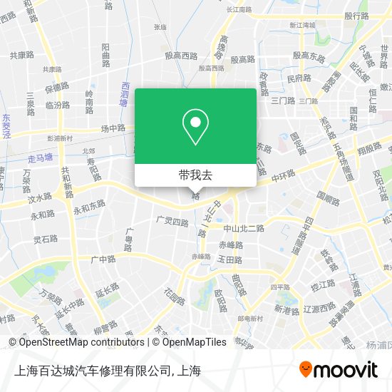 上海百达城汽车修理有限公司地图