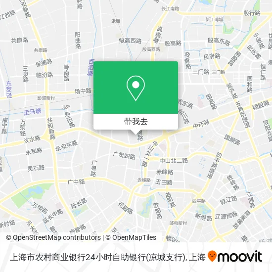 上海市农村商业银行24小时自助银行(凉城支行)地图