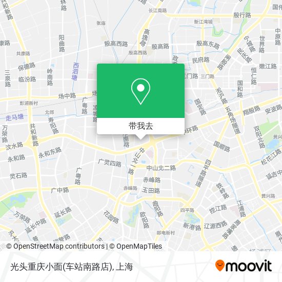 光头重庆小面(车站南路店)地图