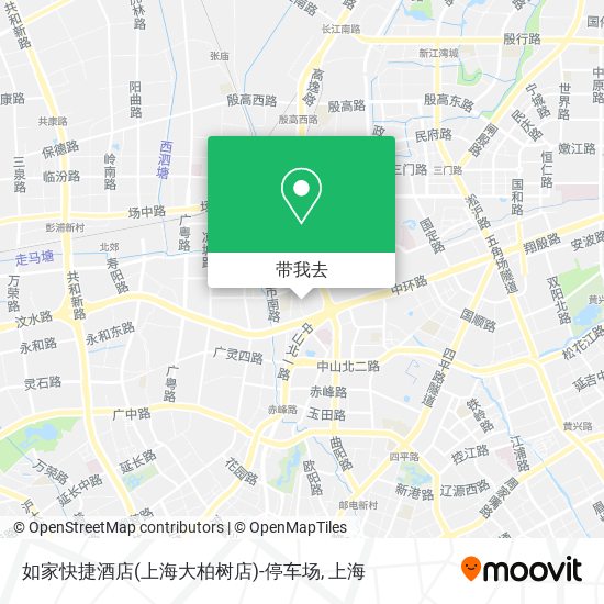 如家快捷酒店(上海大柏树店)-停车场地图