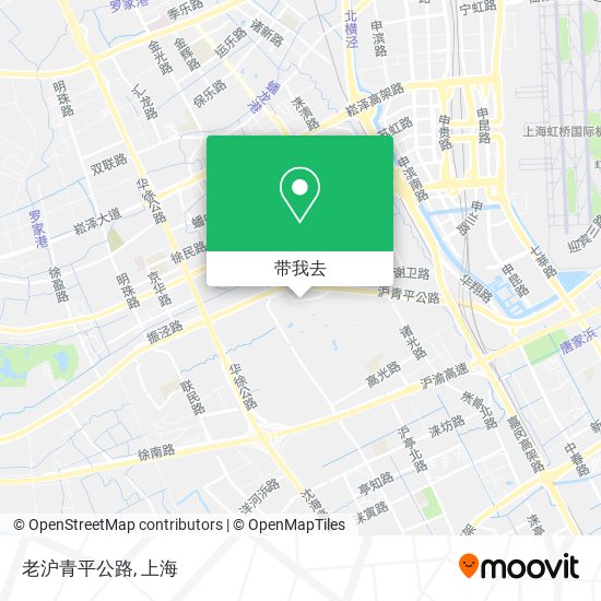 老沪青平公路地图