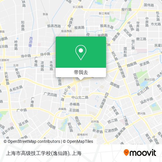 上海市高级技工学校(逸仙路)地图