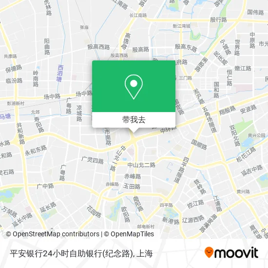 平安银行24小时自助银行(纪念路)地图