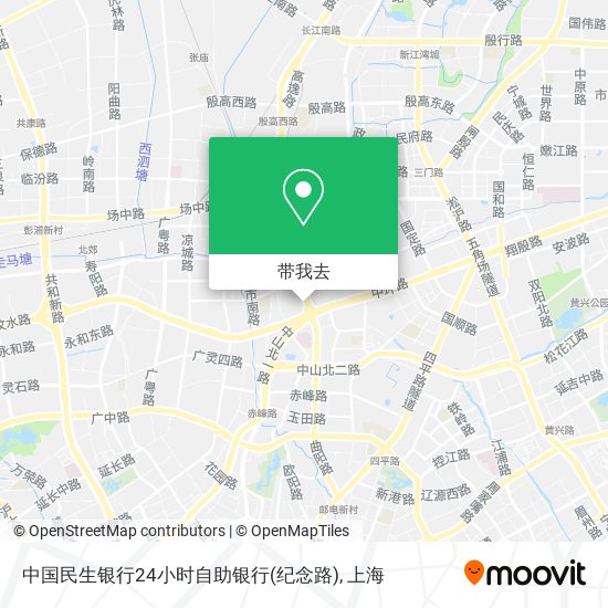 中国民生银行24小时自助银行(纪念路)地图