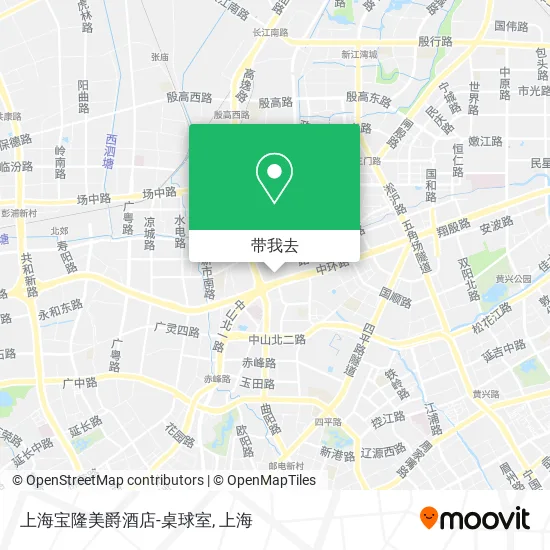 上海宝隆美爵酒店-桌球室地图