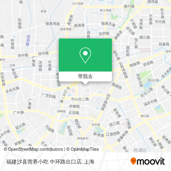 福建沙县营养小吃 中环路出口店地图