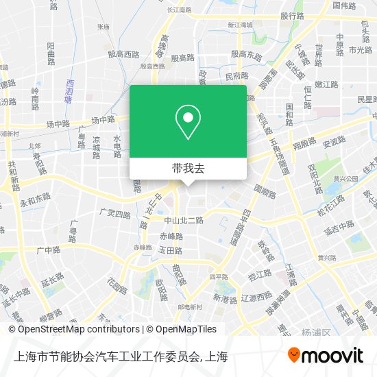 上海市节能协会汽车工业工作委员会地图